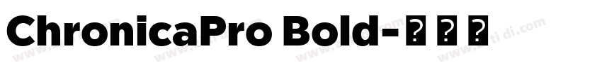 ChronicaPro Bold字体转换
